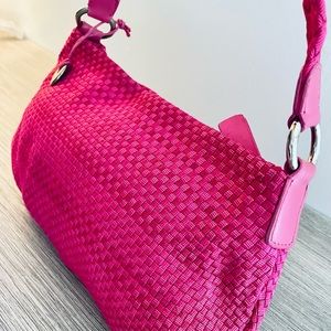 The SAK Woven Pink Hand / Shoulder Bag Barbiecore Pretty